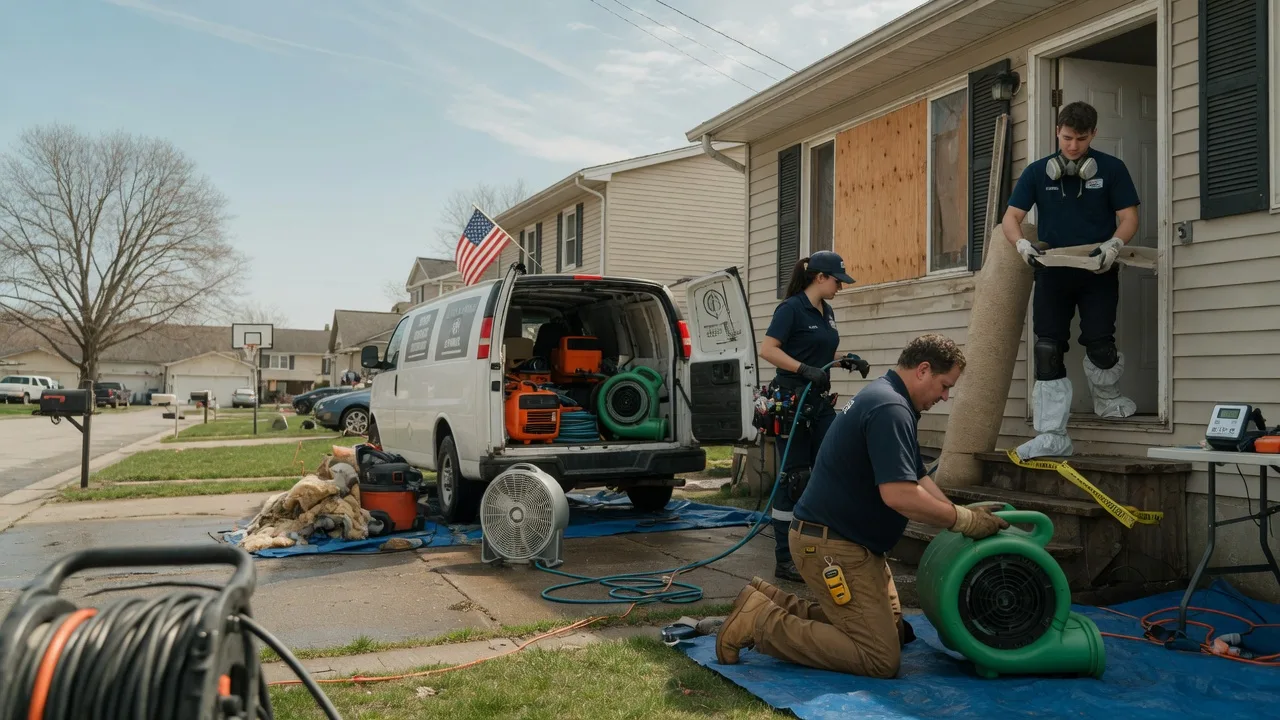 Water Damage Restoration in Demotte, IN near me